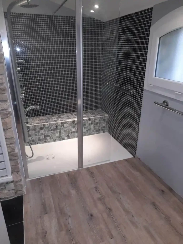 douche à l'italienne pour senior