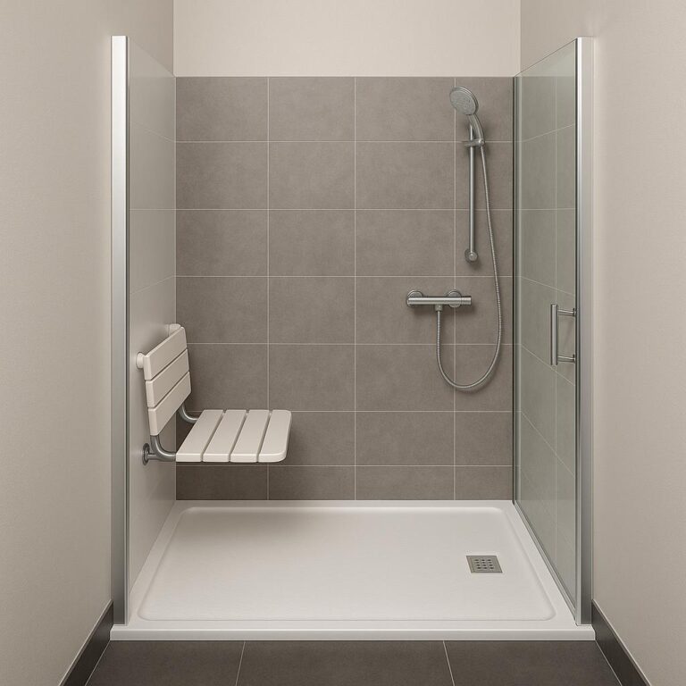 Exemple modèle de douche handicapé